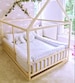 Toddler house bed with slats, Montessori floor bed, kid's bed, wood bed, kid's bedroom 
