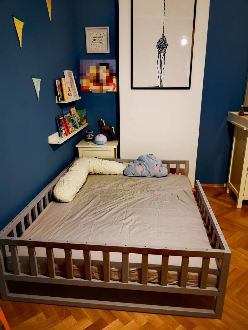Painted Toddler Bed Childrens Beds Kids Beds Wood Bed Etsy