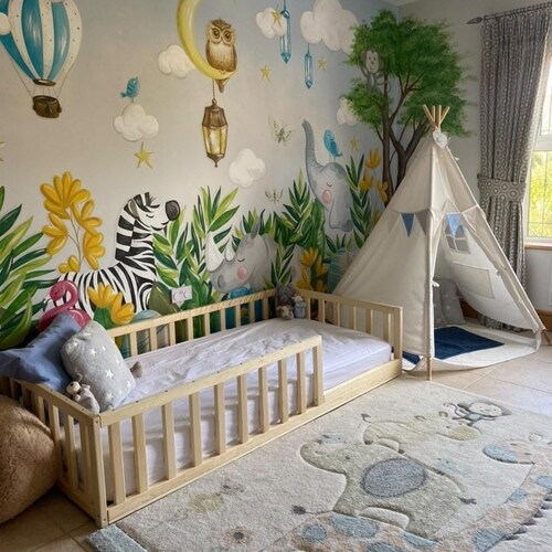 NEW Toddler Bed With Slats Montessori Bed Floor Bed - Etsy