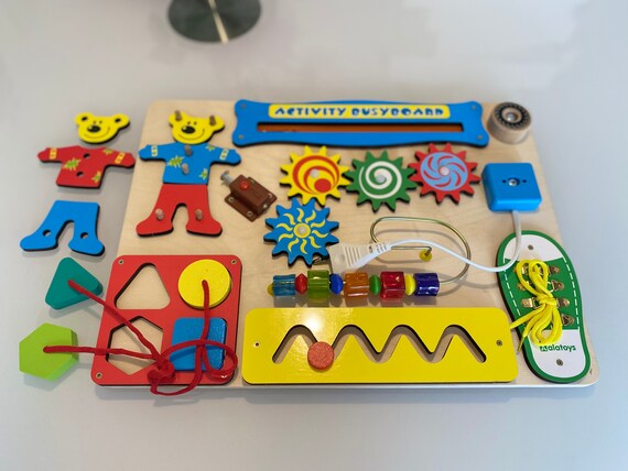 school Mitt converteerbaar Druk board Activity Board Educatief houten speelgoed klaar - Etsy Nederland