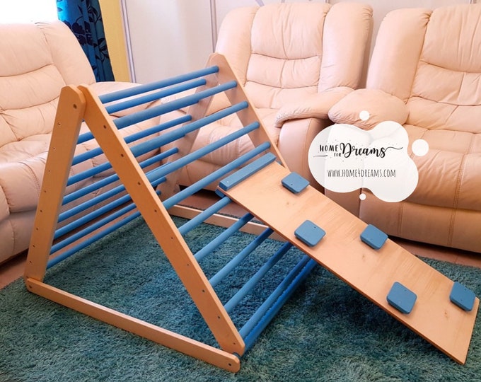 FREE DELIVERY! Painted triangle, Step Triangle, Climbing ladder, Climbing triangle for toddlers , Kletterdreieck, Triangle d'escalade