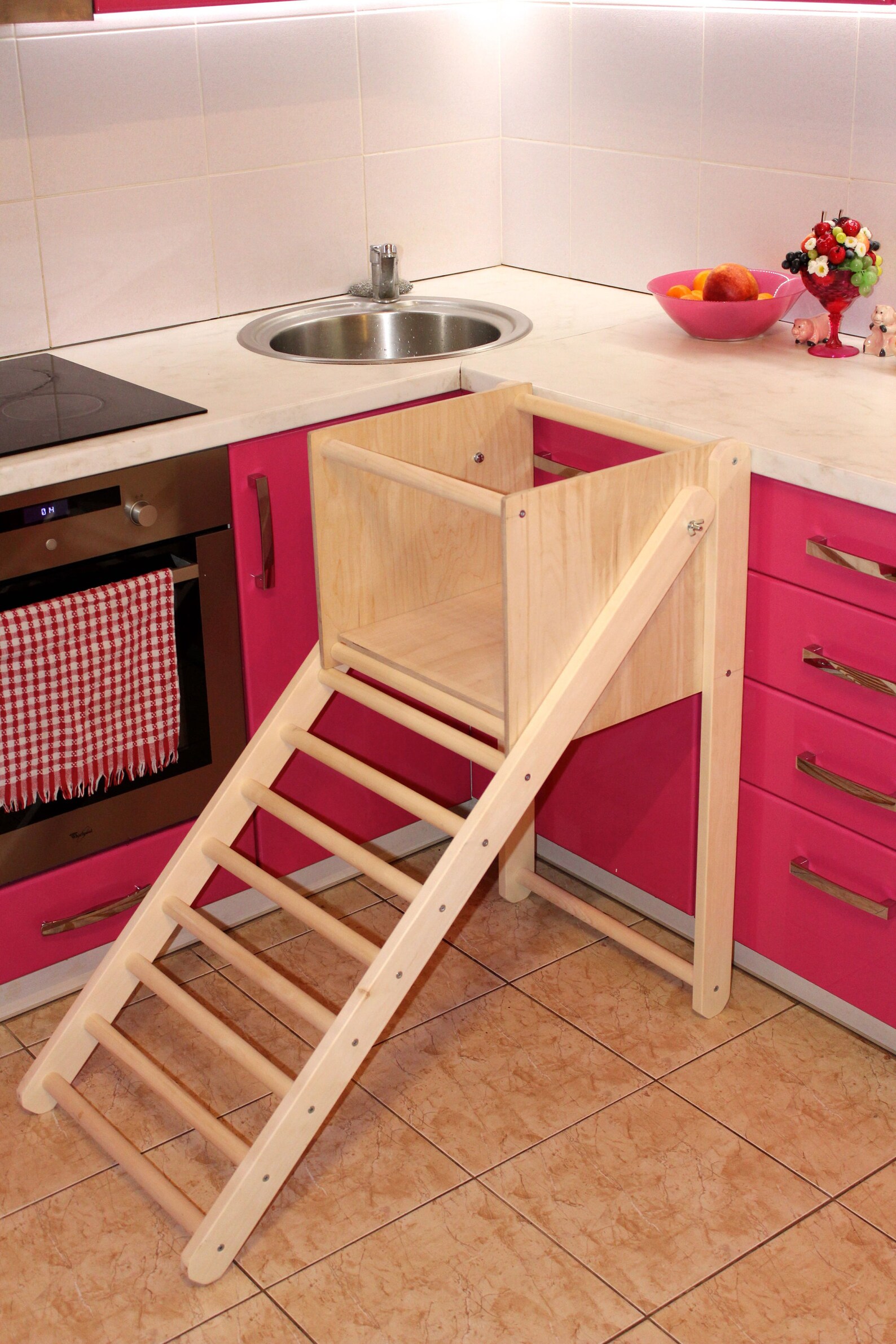 Kitchen Step Stool Ladder Stool Climbing Ladder for Toddler Etsy