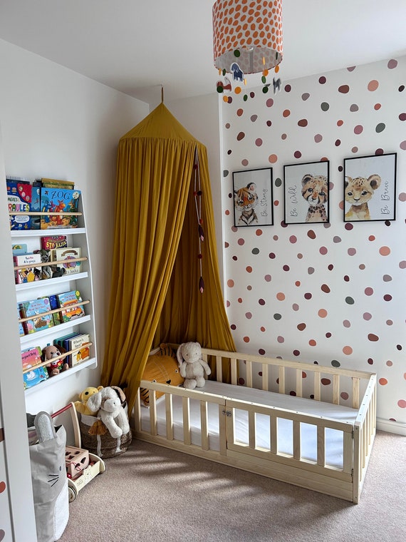 Cama de piso para niños pequeños, cama Montessori, cama de piso