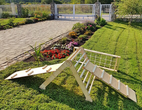 Pikler triangle, Step Triangle, Climbing ladder for toddler, Climbing triangle for toddlers , Triangle with ramp