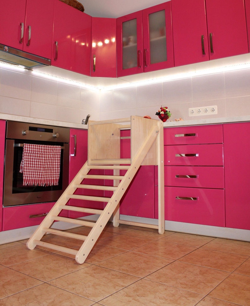 Kitchen Step Stool Ladder Stool Climbing Ladder for Toddler Etsy