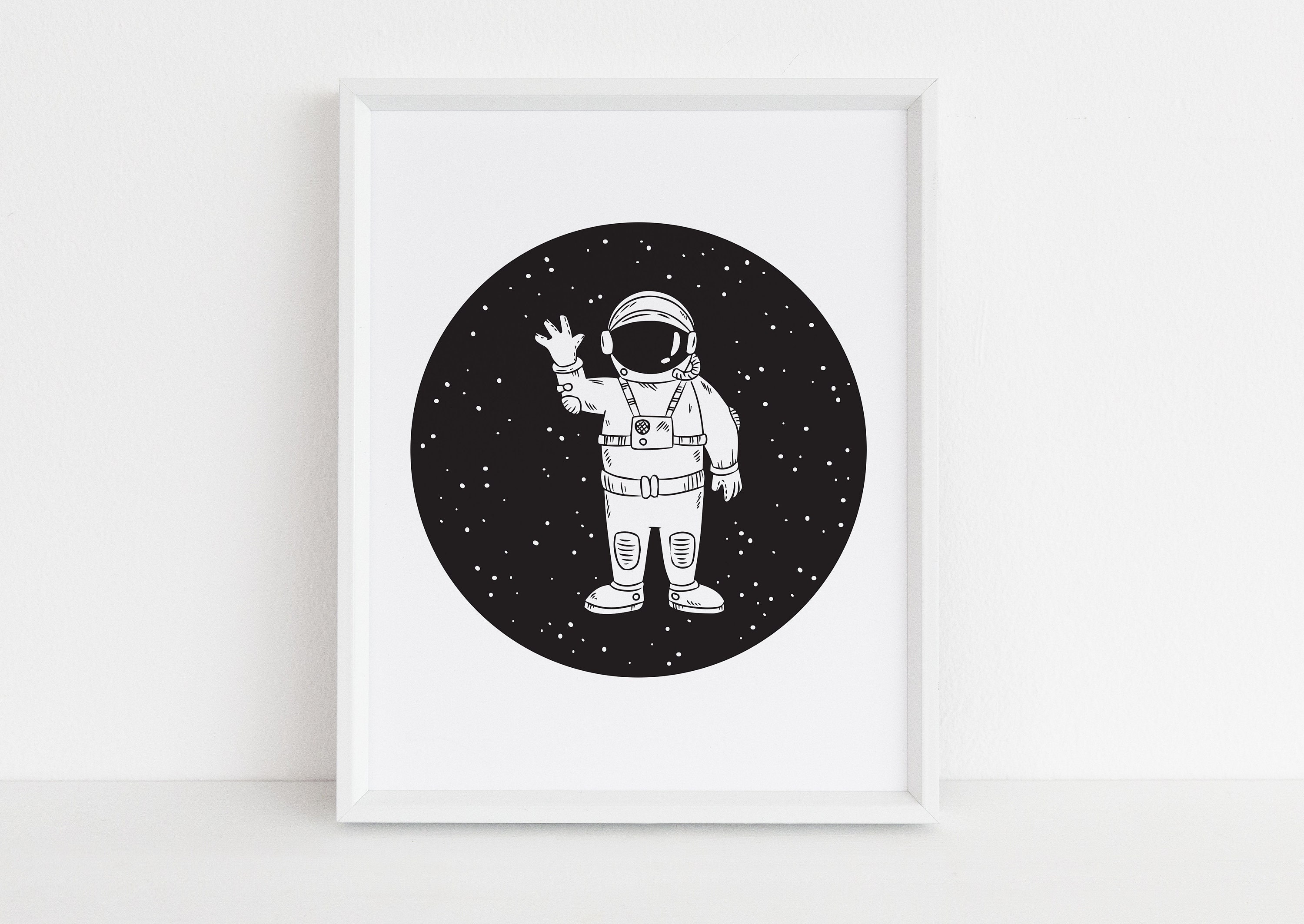 Astronaut Nursery Print Astronaut Wall Art Nursery Art Etsy
