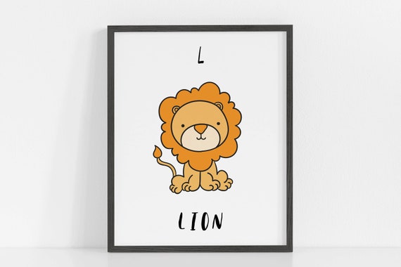 lion nursery art