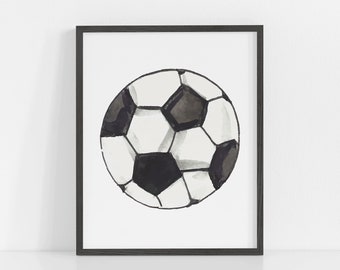Soccer Wall Art, Soccer Print, Sports Print, Sport Poster, Boys Room Wall Art, Soccer Printable, Boys Sports Decor, Poster, Futbol Print