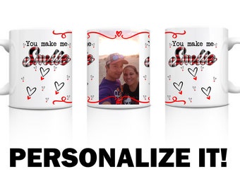 Personalized Photo Coffee Mug, Valentine's Day Gift, 11oz Ceramic