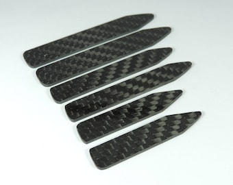 Carbon Fiber Shirt Collar Stays, Custom Hand made collar stiffeners, Shirt Stays, Gift, Corporate Gifts, Christmas, Prepreg processing