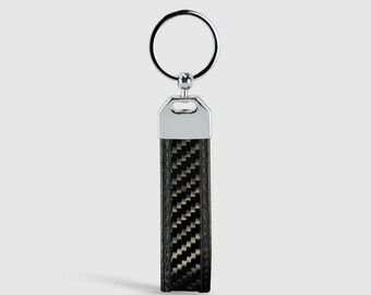 BlackStuff Carbon Fiber Keychain Keyring Ring Holder Compatible with Model S BS-961 BlackStuff Carbon Fiber Keychain Keyring Ring Holder Compatible with Model S BS-961