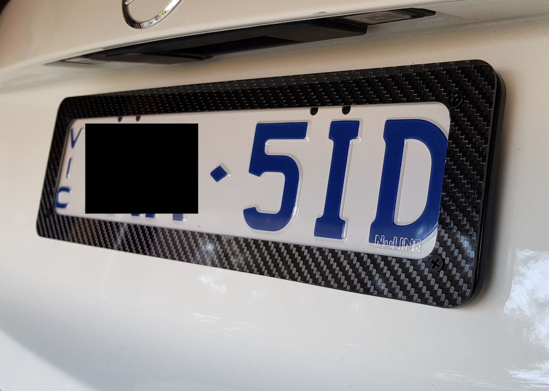 Real Carbon Fibre License Plate Frame for Kingpin Nuline VIC Etsy