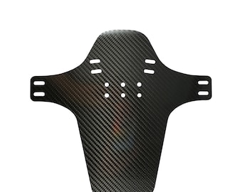 Real Carbon Fiber MTB Front or Rear Mudguard Mountain Bike Fender, Light Weight, High Performance, High Impact Resistant