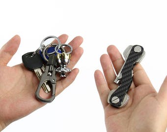 Carbon Fiber Key Holder: Minimalist Smart Key Chain