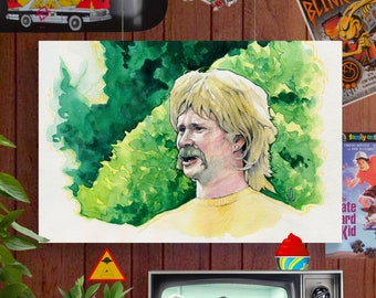 WTF Meme Watercolour Poster 12x18&quot; Giclée Print - Tom Delonge from Blink 182 Band Poster