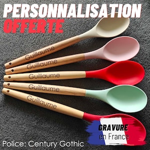 Personalised silicone cooking spoon - Etsy.de
