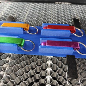 Template for metal bottle opener keychains, with laser engraver (compatible with Xtool M1, M1 Ultra, P2, P2S, F1...)