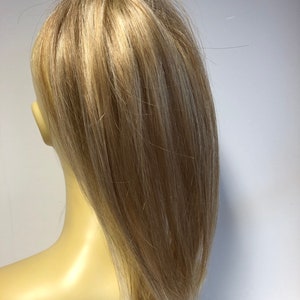 Light Blonde mix 12/SW  12 inches human hair ponytail scrunchie (10/12/SW)