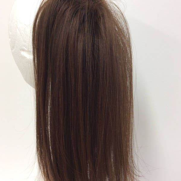 brown hair extension / scrunchie (11/4) 12 inches 36g human hair