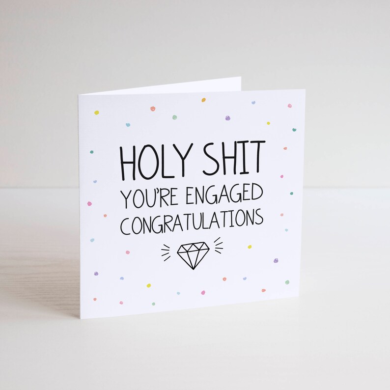 Funny Greeting Card / Cheeky / Humour / ENGAGEMENT / - Etsy UK