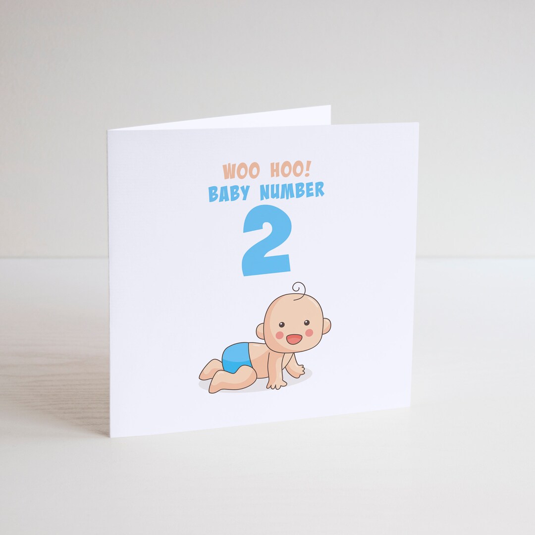 Funny Greeting Card / Cheeky / PREGNANT Again / New Baby / 2nd Etsy UK