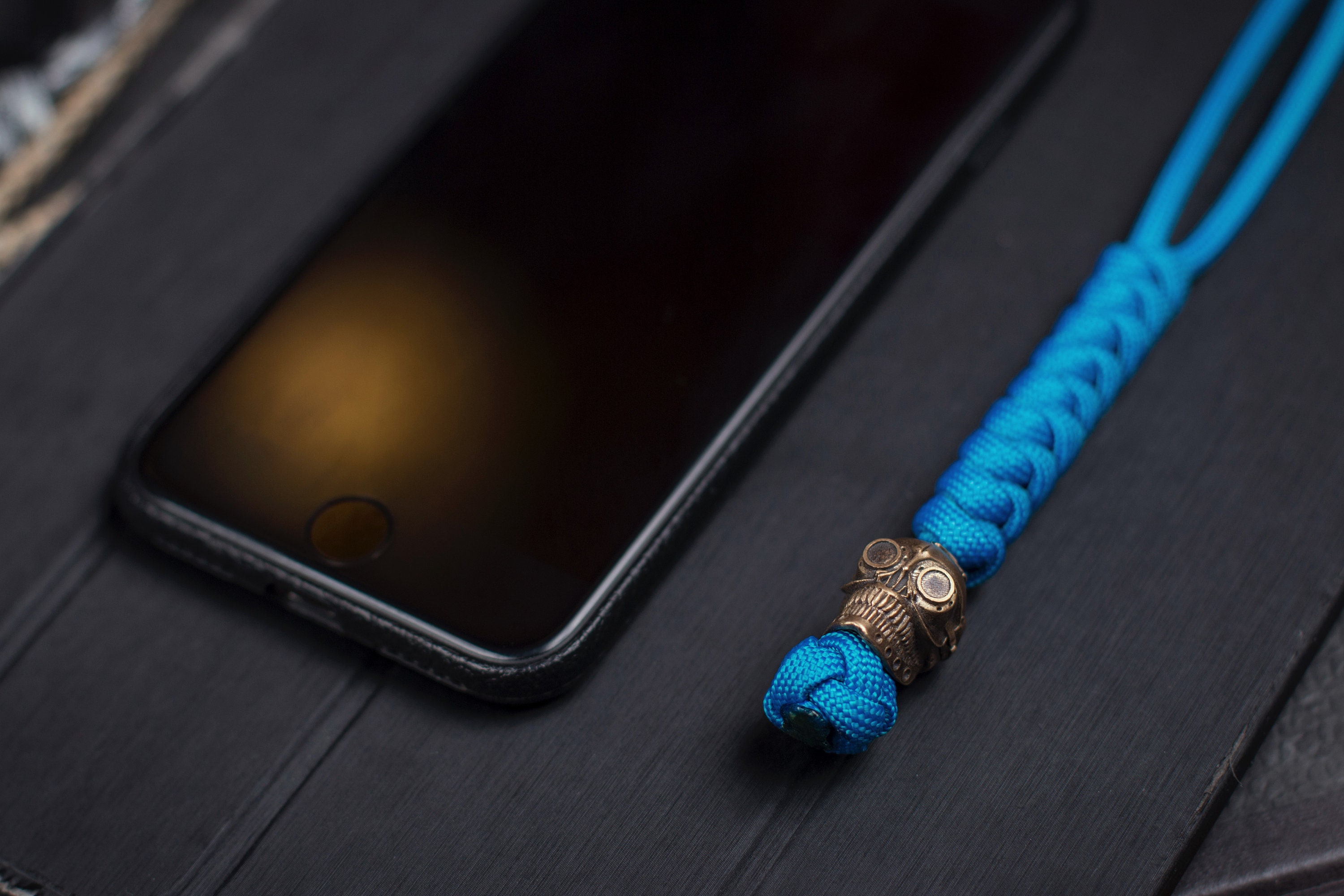 Custom Paracord Knife Lanyard with Selected Beads Made in Etsy