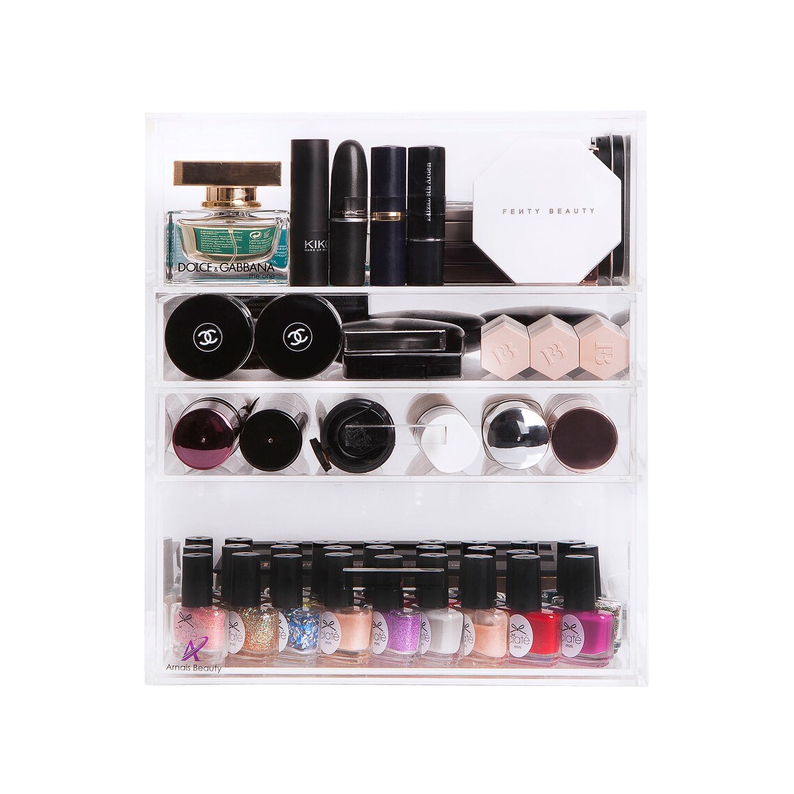 4 Tier Makeup Organiser Luxe Edition from Arnais Beauty Etsy