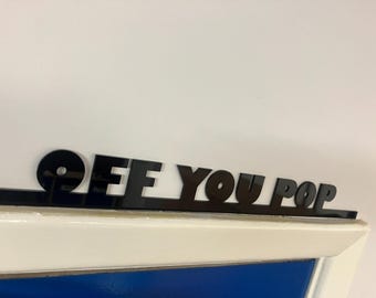 Décoration de porte en acrylique personnalisée découpée au laser de 3 mm