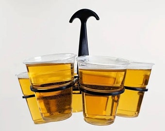 Porte-gobelet portable - Porte-gobelet pour fête, Porte-verre à vin, Poignée pour verre à vin d'extérieur,