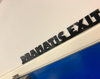 Décoration de porte personnalisée en acrylique découpé au laser de 3 mm, sortie spectaculaire