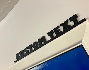 Texte personnalisé de décoration de porte en acrylique découpé au laser de 3 mm