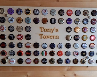 Pay day offer -!RECTANGLE Bottle Cap Holder - Shape Beer Pub Display Collection Den Bar Gift - Father’s Day gift