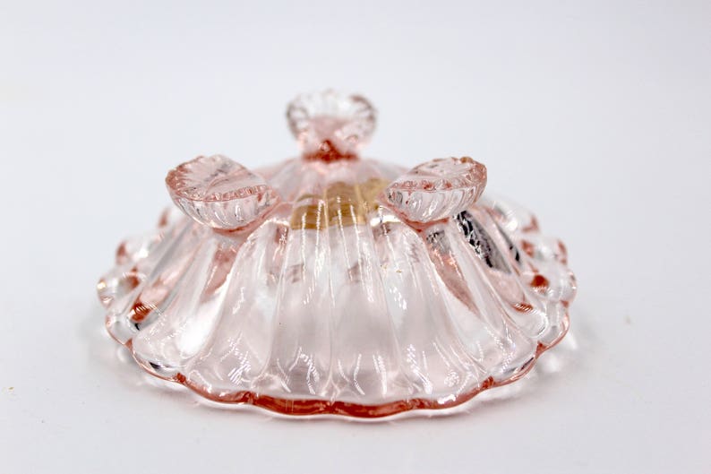 Vintage c1940s Amber 2 Each Pink Set of Eight Vintage Cambridge Glass Caprice NutSalt Dishes Green Blue Footed Shell Dishes