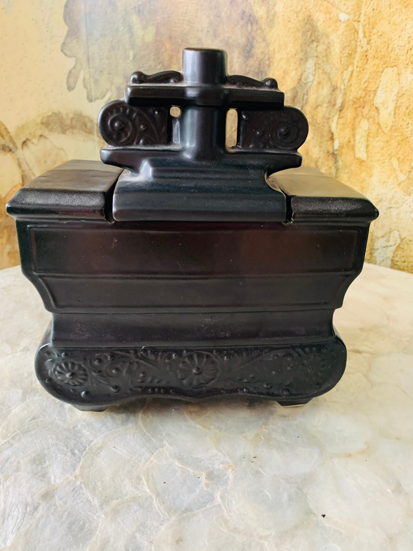 Vintage McCoy Cast Iron Stove Cookie Jar Rustic Farmhouse Etsy