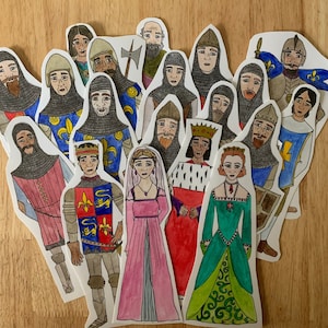 Bundle of Henry V Shakespeare popsicle puppets