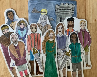 Bundle of &quot;Hamlet&quot; Shakespeare puppets