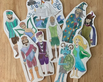 The Tempest Shakespeare Popsicle Puppets