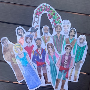 Much Ado About Nothing Shakespeare popsicle puppets