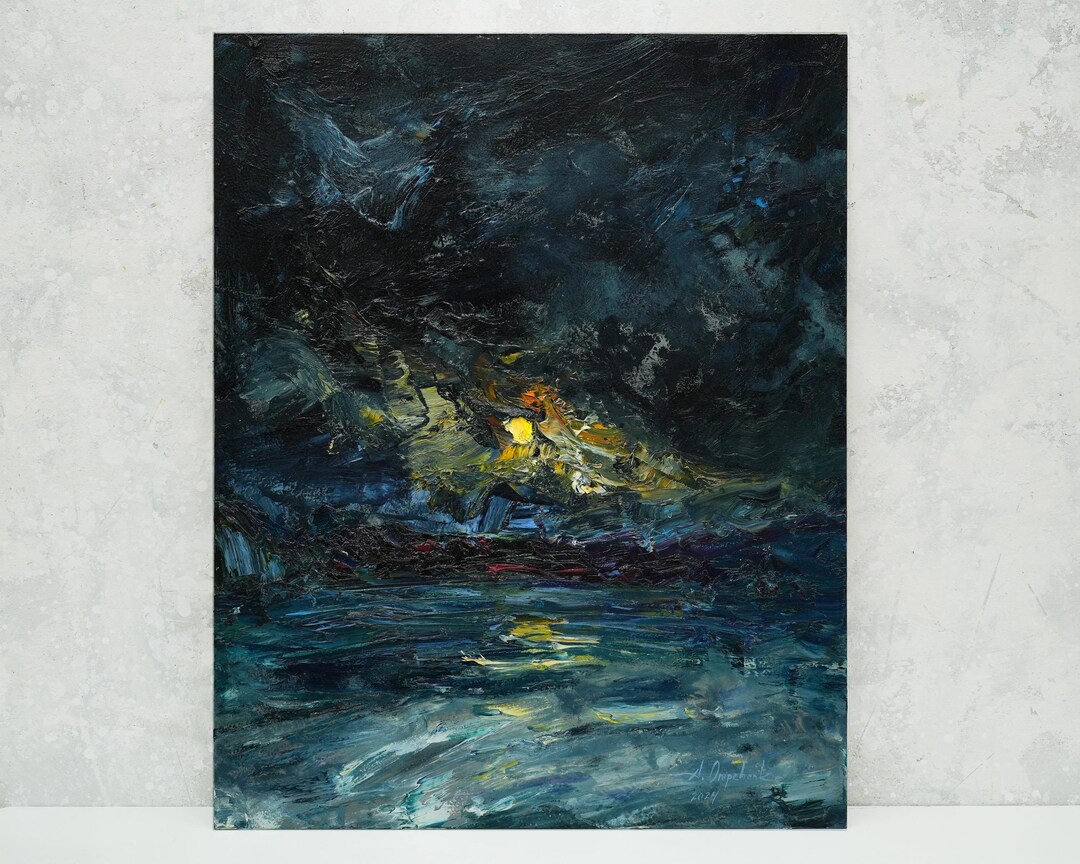 オリジナルイラスト　油絵　背景画　風景画　夜空 il_1080xN.6471038684_qvnb.jpg