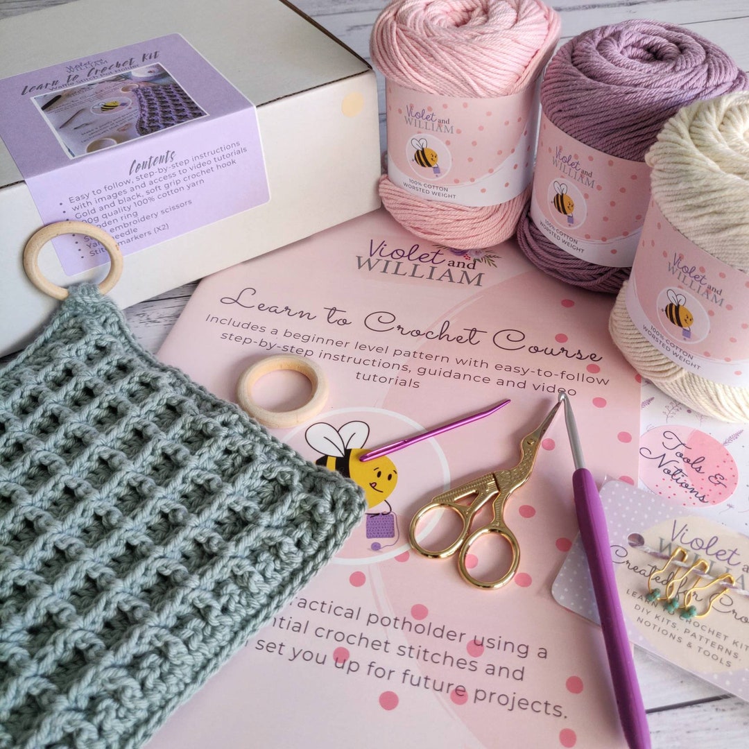 Premium Learn to Crochet Kit FULL KIT Crochet Course for Etsy Australia
