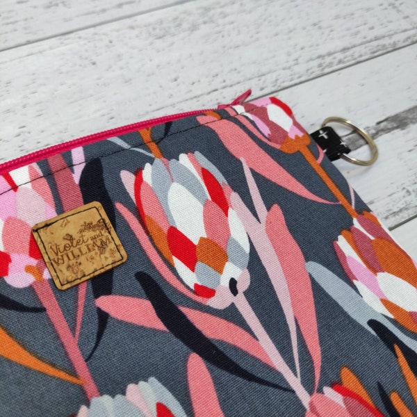 Pink Floral Zipper Pouch, Jocelyn Proust Floral Purse