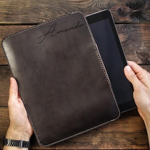 Leather Sleeve iPad Pro 10.5, 11, 12.9, | Mini | Air | 9.7,  Case | Apple Pencil Holder Smart Keyboard, Leather  Sleeve, Case Personalized
