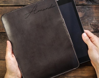 Leather Sleeve iPad Pro 10.5, 11, 12.9, | Mini | Air | 9.7,  Case | Apple Pencil Holder Smart Keyboard, Leather  Sleeve, Case Personalized