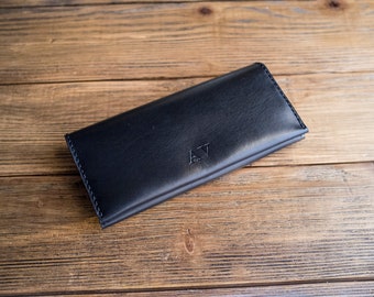 Monogram Leather Wallet, Purse Zipper Wallet, Leather Wallet, Women Wallet, Mens Leather Wallet, Leather Clutch, iPhone Wallet