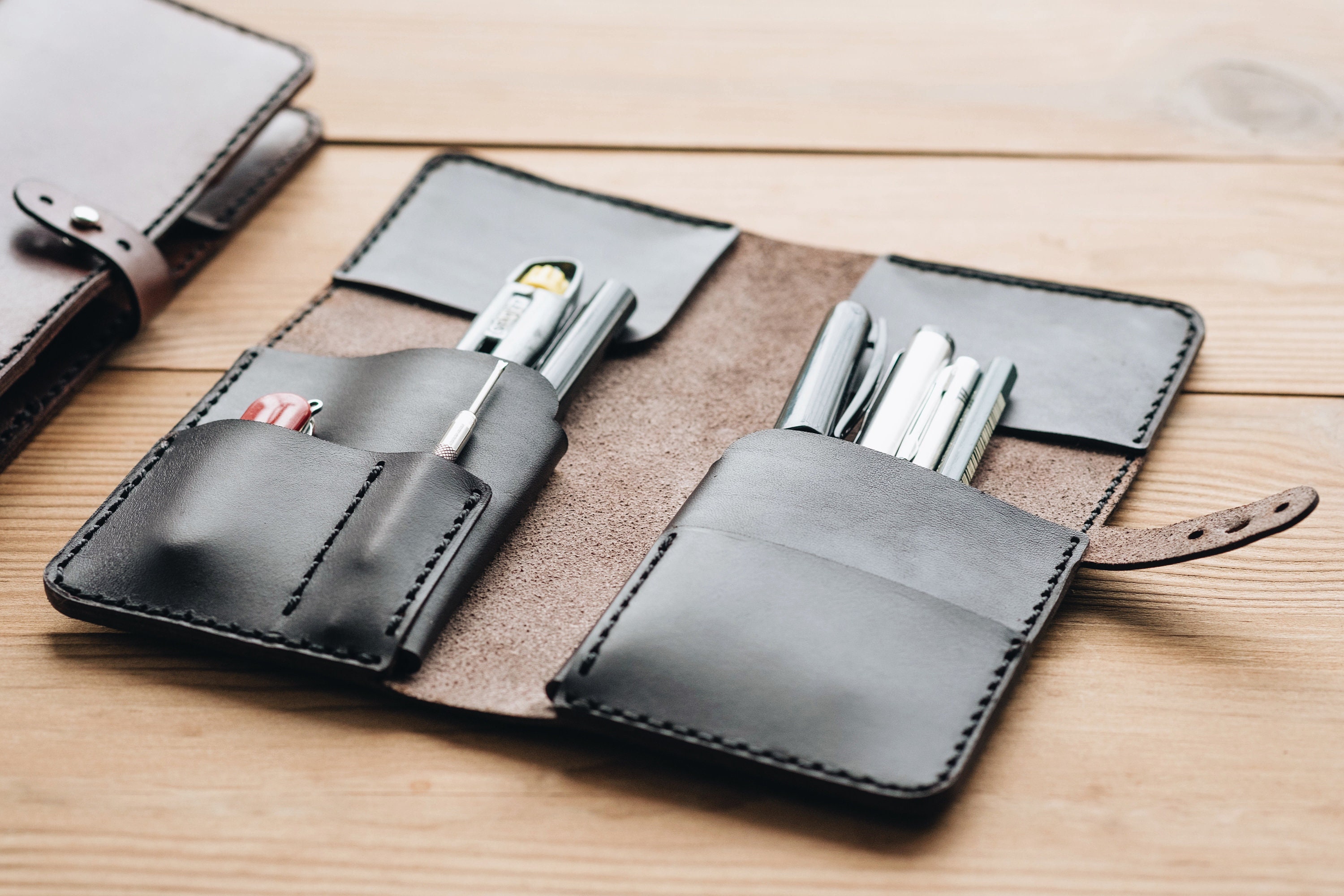 EWITTCO Leather Pencil case ('50s Retro) [Contents of work
