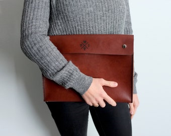 Portafolio de cuero A4: portafolios de negocios personalizado y portadocumentos