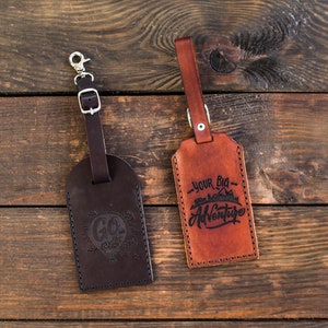 Personalized Leather Bag Tag for Groomsmen Gifts Wedding Favors Stylish Travel Accessories