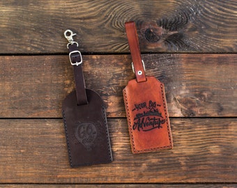 Personalized Leather Bag Tag for Groomsmen Gifts Wedding Favors Stylish Travel Accessories
