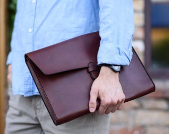 Personalized Leather Portfolio: A4 Document Organizer