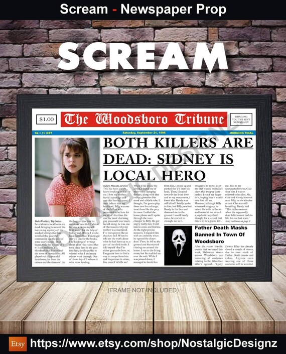 Scream Newspaper Etsy Scream Newspaper Etsy